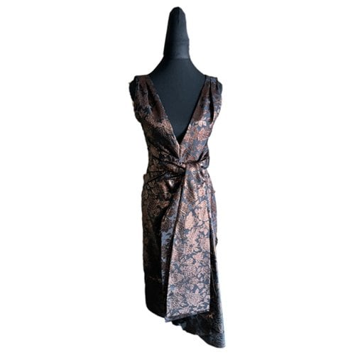Pre-owned Erdem Mid-length Dress In Metallic