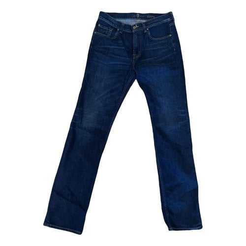 Pre-owned 7 For All Mankind Slim Jean In Blue