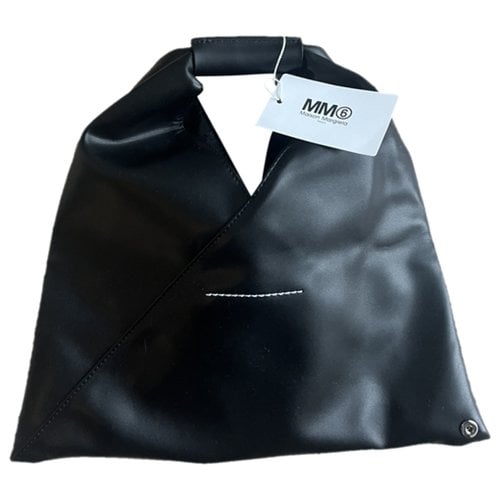 Pre-owned Mm6 Maison Margiela Japanese Vegan Leather Handbag In Black