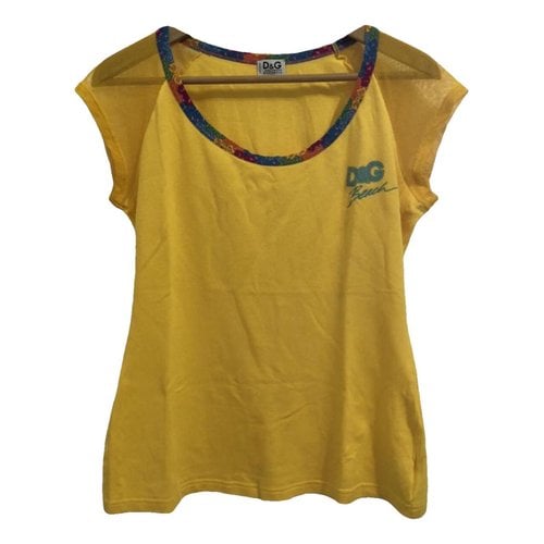 Pre-owned Dolce & Gabbana T-shirt In Yellow