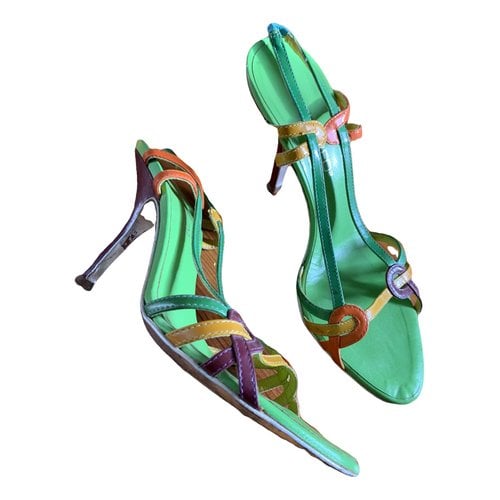 Pre-owned Dsquared2 Leather Sandals In Multicolour