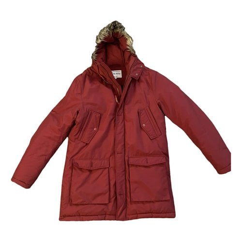 Pre-owned Woolrich Parka In Red