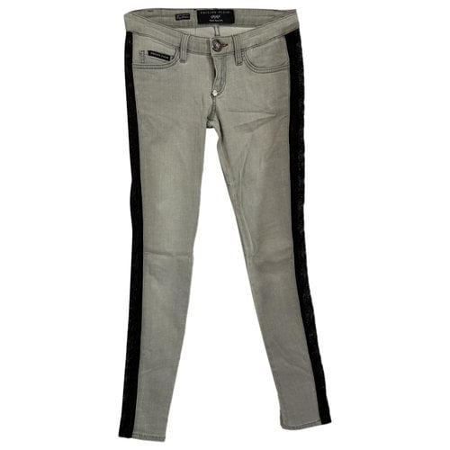 Pre-owned Philipp Plein Jeans In Grey