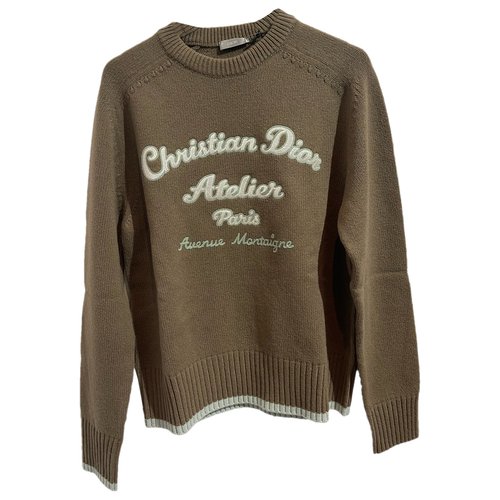 Pre-owned Dior Wool Knitwear & Sweatshirt In Brown