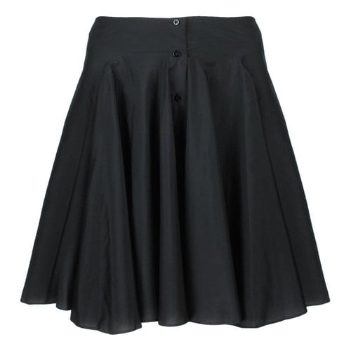 Pre-owned Alaïa Silk Mid-length Skirt In Black
