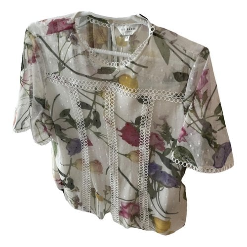 Pre-owned Ted Baker Lace Blouse In Multicolour