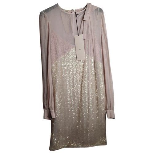 Pre-owned N°21 Silk Mid-length Dress In Beige