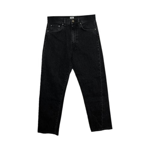 Pre-owned Totême Original Boyfriend Jeans In Black