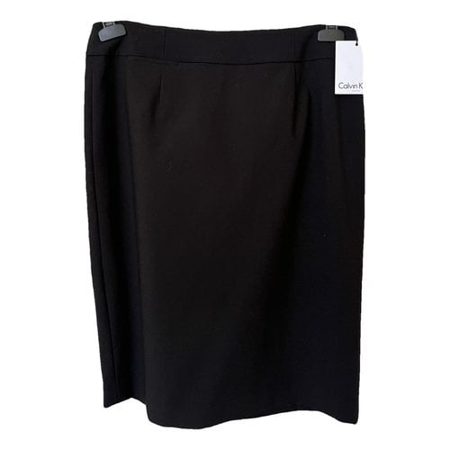 Pre-owned Calvin Klein Skirt Suit In Black