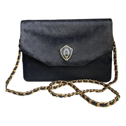 Pre-owned Pollini Leather Clutch Bag In Blue