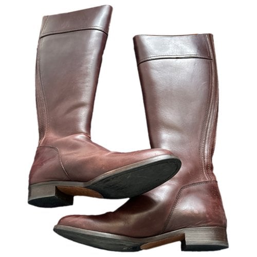 Pre-owned Fairfax & Favor Leather Riding Boots In Brown