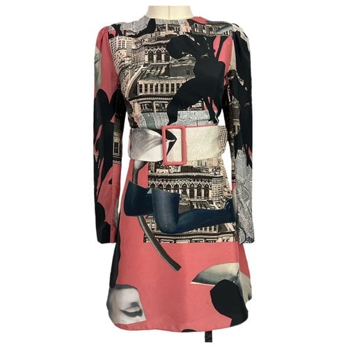Pre-owned Carven Silk Mid-length Dress In Multicolour