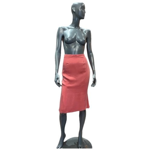 Pre-owned Natan Silk Mid-length Skirt In Pink