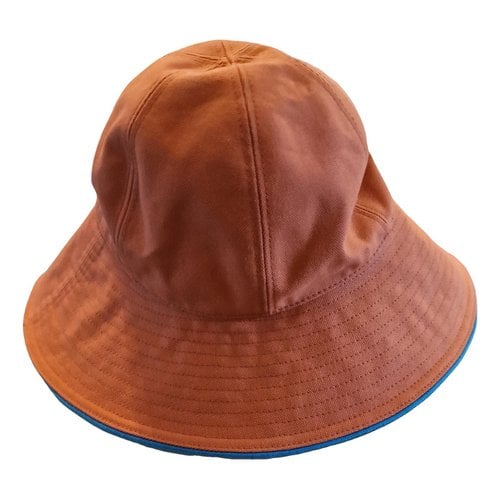 Pre-owned Borsalino Hat In Orange