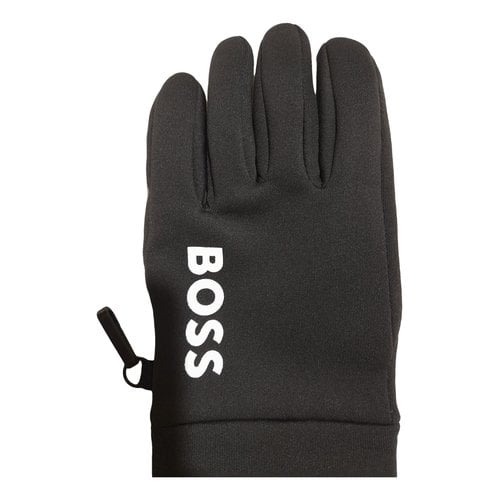 Pre-owned Hugo Boss Gloves In Black
