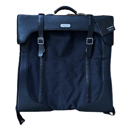 Pre-owned Samsonite Leather Travel Bag In Black