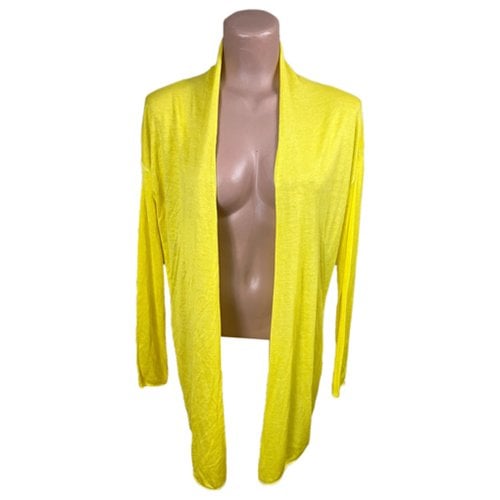Pre-owned Guess Cardi Coat In Yellow