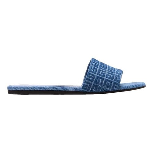 Pre-owned Givenchy Cloth Sandal In Blue