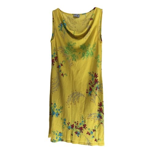 Pre-owned Versace Mid-length Dress In Yellow