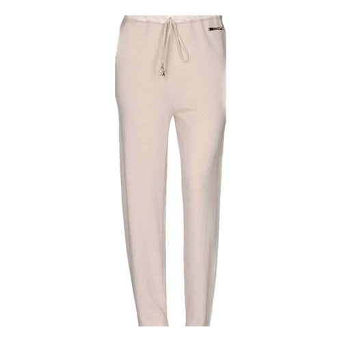 Pre-owned Patrizia Pepe Trousers In Beige