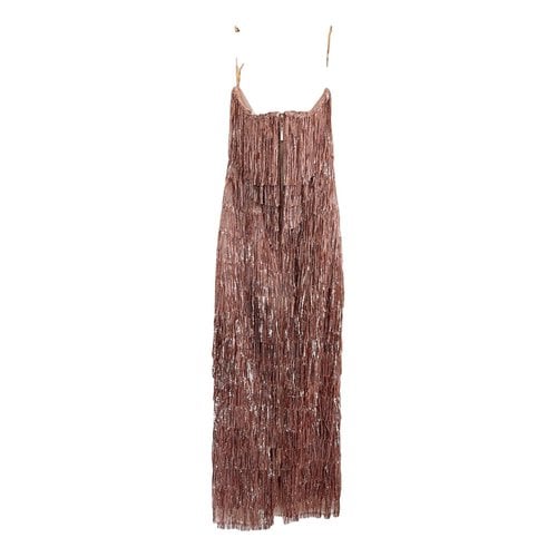 Pre-owned Bronx And Banco Maxi Dress In Gold