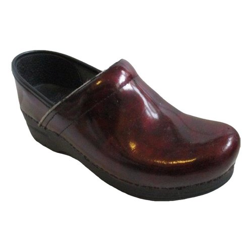 Pre-owned Dansko Patent Leather Mules & Clogs In Red