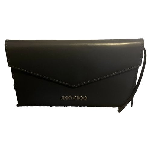 Pre-owned Jimmy Choo Leather Wallet In Navy