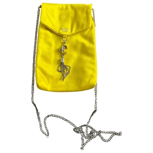 Pre-owned Jimmy Choo Silk Purse In Yellow