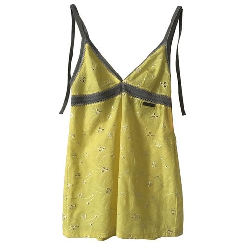Pre-owned John Galliano Camisole In Yellow
