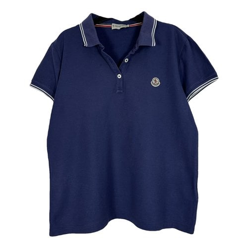 Pre-owned Moncler Polo In Blue