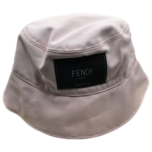 Pre-owned Fendi Cloth Hat In Pink