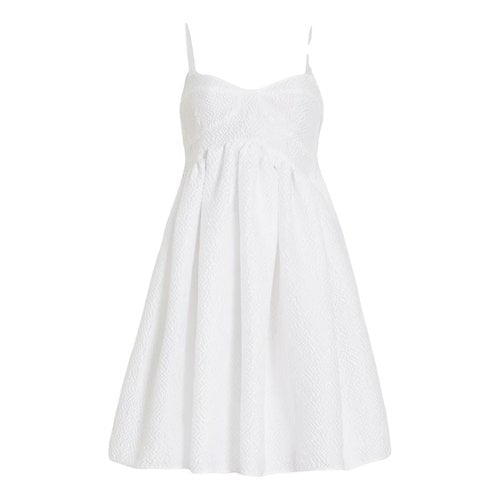 Pre-owned Cecilie Bahnsen Mini Dress In White