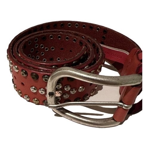 Pre-owned Isabel Marant Leather Belt In Red