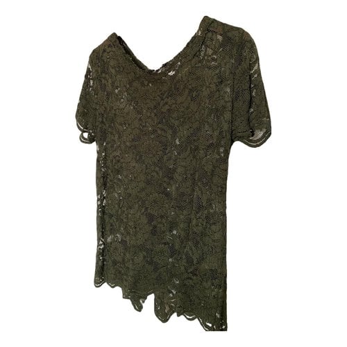 Pre-owned Erika Cavallini Lace Blouse In Green