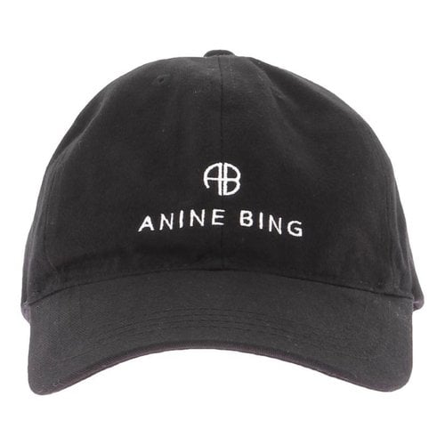 Pre-owned Anine Bing Cap In Black