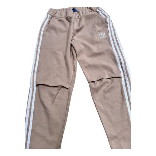 Pre-owned Adidas Originals Trousers In Beige