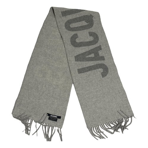 Pre-owned Jacquemus Wool Scarf In Grey