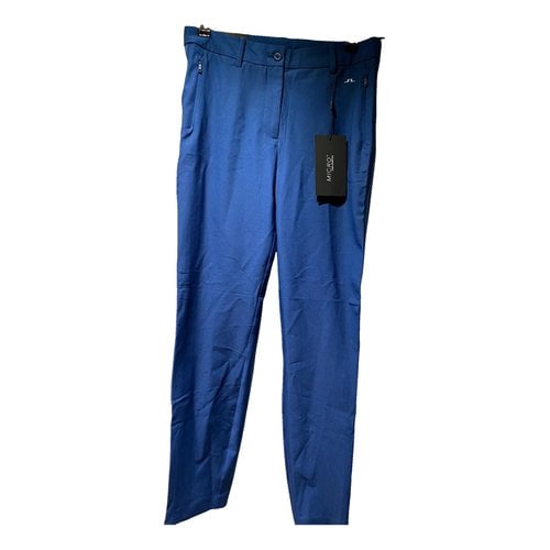 Pre-owned J. Lindeberg Slim Pants In Blue