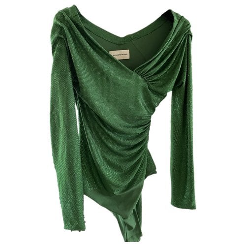 Pre-owned Alexandre Vauthier Top In Green