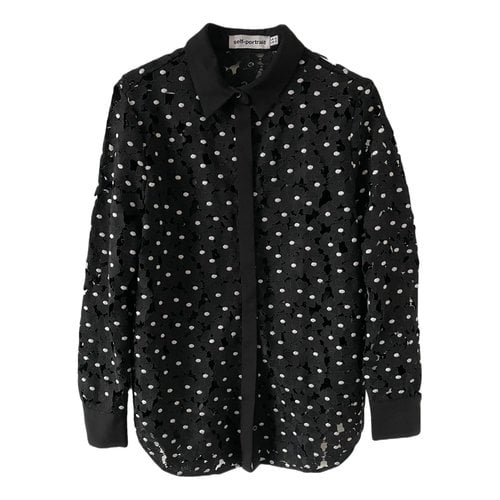 Pre-owned Self-portrait Blouse In Black