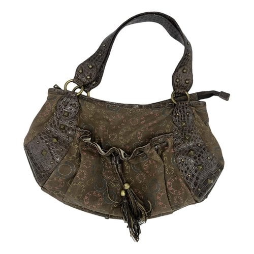 Pre-owned Lancaster Cloth Handbag In Brown