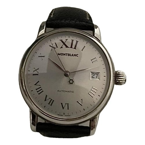 Pre-owned Montblanc Meisterstuck Watch In Silver