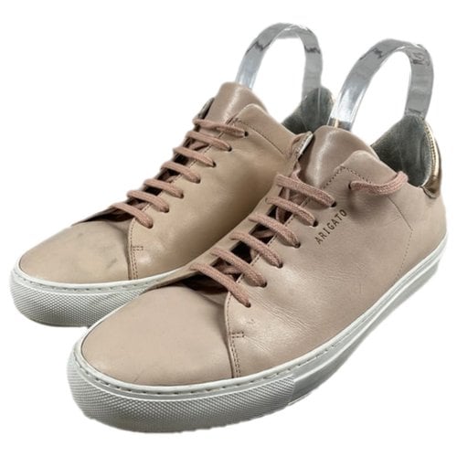 Pre-owned Axel Arigato Leather Trainers In Pink