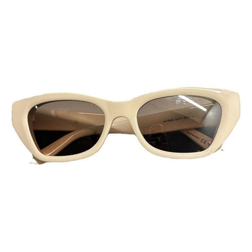 Pre-owned Givenchy Sunglasses In Ecru