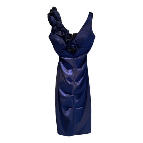 Pre-owned Xscape Mid-length Dress In Blue