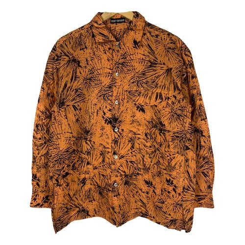 Pre-owned Issey Miyake Shirt In Orange
