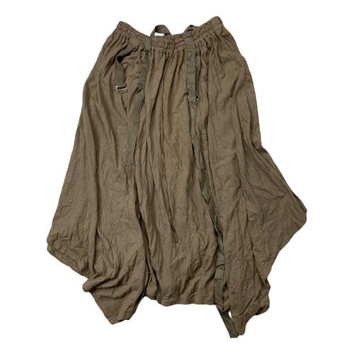 Pre-owned Issey Miyake Mid-length Skirt In Brown