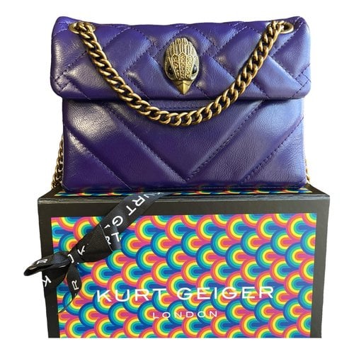 Pre-owned Kurt Geiger Leather Handbag In Purple