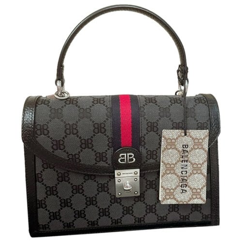 Pre-owned Gucci X Balenciaga Cloth Handbag In Black