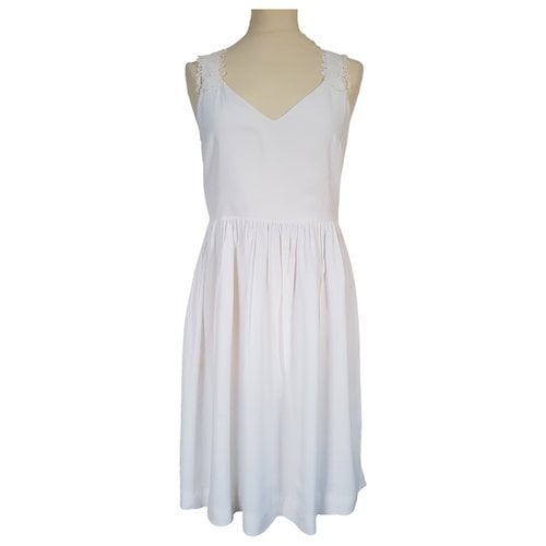 Pre-owned Claudie Pierlot Mid-length Dress In White